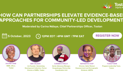 Webinar:  How can partnerships elevate evidence-based approaches for community-led development?
